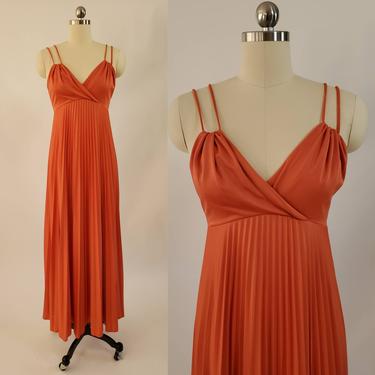 1970s Maxi Dress 70's Evening Gown 70s Maxi Dress Women's Vintage Size Small 