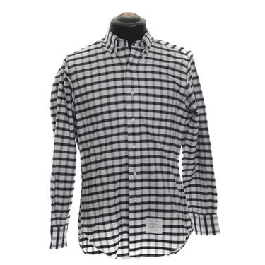 Thom Browne Black Checkered Shirt