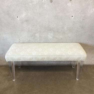 Mid Century Style Lucite Bench