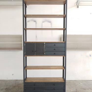 Engineers Industrial Bookcase, lisitng for balance on Mandy's order by CamposIronWorks