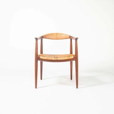 Hans Wegner JH501 &quot; Round Chair&quot; in Teak and Cane 