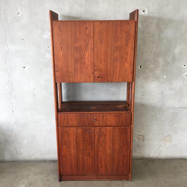Mid Century Bookcase with Doors by Watco