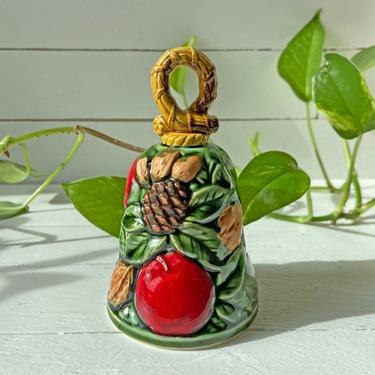 Vintage Christmas Pinecone, Apple, Pecan, Almond Bell // Vintage Christmas Bell, Bell Collector, Bedside Bell, Dinner Bell // Perfect Gift 