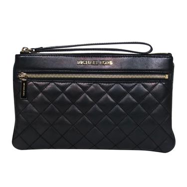 Michael Kors - Black Quilted Leather Clutch