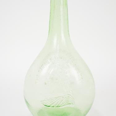 Father of His Country Green Glass Decanter