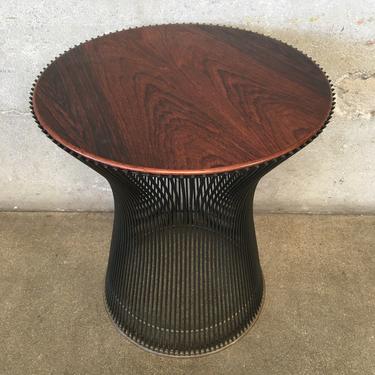 Warren Platner Side table with Rosewood Top for Knoll