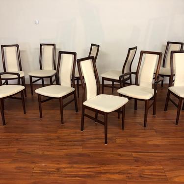 Schou Andersen Dining Chairs - Set of 10 - Made in Denmark 