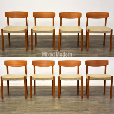 Danish Teak Dining Chairs- Set of 8 