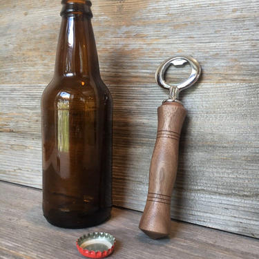 Handheld Walnut Bottle Opener 