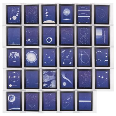 Collection of Helmut Wimmer Astrological Cyanotype Prints c.1957