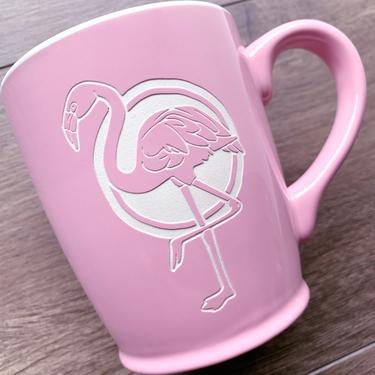 SALE - Pink Flamingo Mug - tropical bird coffee cup 