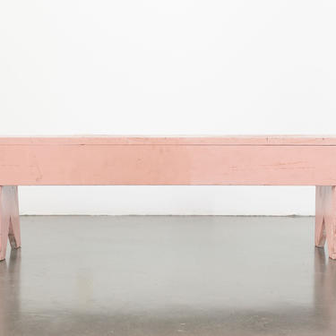 Pink Handmade Bench by HomesteadSeattle