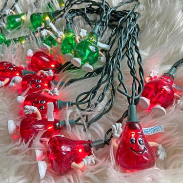 Vintage Hershey's Kisses String Light Set 20 Indoor Use // Christmas Patio // RV Christmas Lights Glamping // Vintage Christmas // Gift 