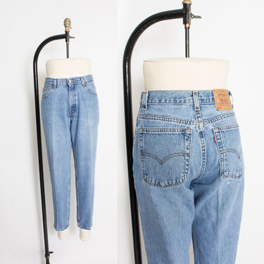 Vintage Levi's 550 JEANS - Cotton Denim Slim Fit Tapered Leg High Waist Jeans 1990s - 29&amp;quot; x 27&amp;quot; 