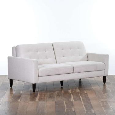 Contemporary Mid Century Style Tufted Loveseat