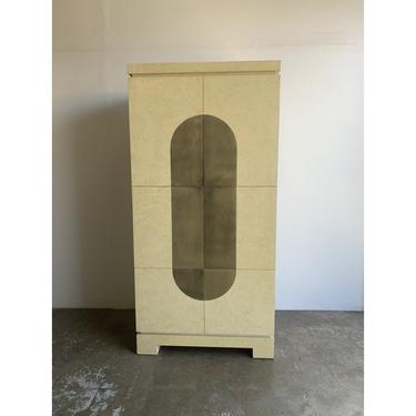 Italian Brass and Lacquer Armoire 