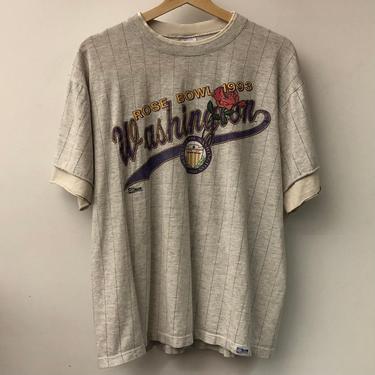 1993 Salem Sportswear Washington Huskies Rose Bowl Tee Shirt