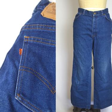 Vintage 1980s Orange Tab Levi's Denim Jeans, Made in The USA, Vintage 70s Levi's, Size Medium Waist 31&amp;quot; by Mo