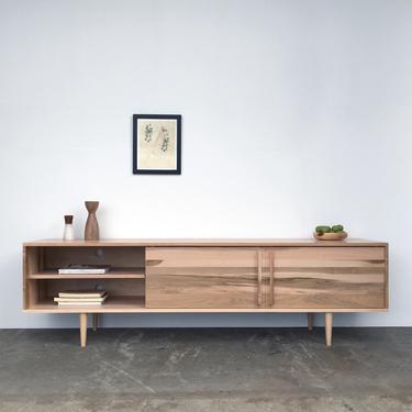Kasse Credenza / TV Stand 84&amp;quot; in Solid Brown Maple - Natural Finish - custom 