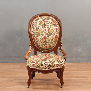 Victorian Wildflowers Accent Chair