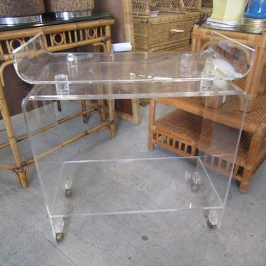 Rolling Lucite Pagoda Cart