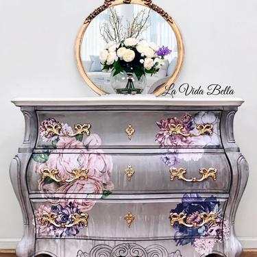 Decadent Floral Bombe Chest 