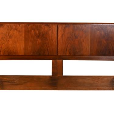 Walnut Headboard Full Size Founders Furniture Jack Cartwright Mid Century Modern 