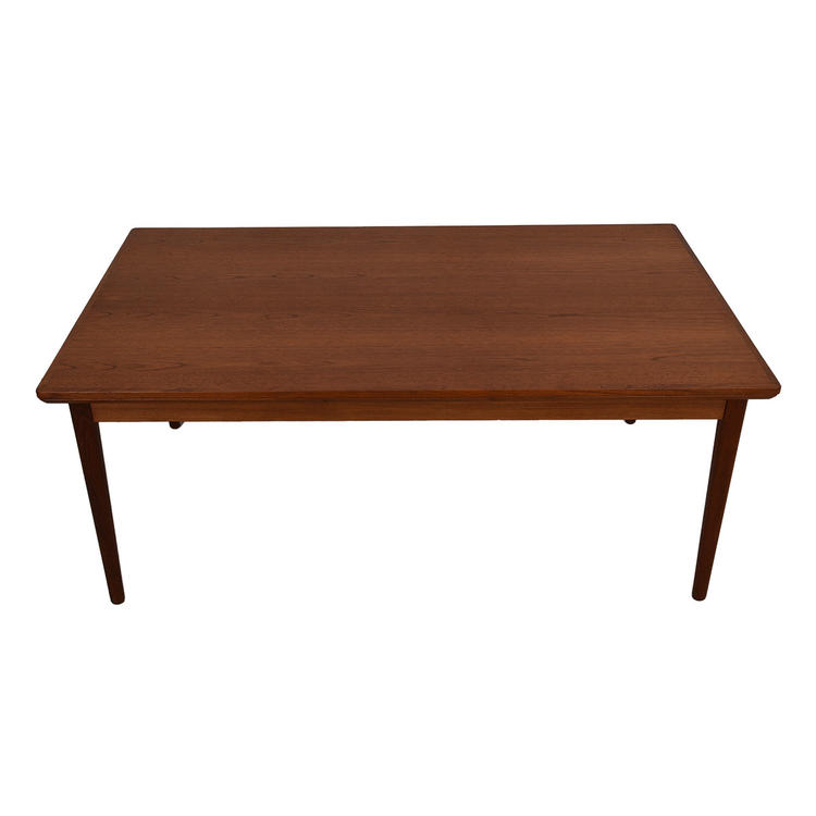 Colossal Danish Teak Expanding Dining Table w/ Pull-Out Leaves
