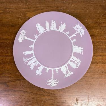 Vintage Wedgwood Jasperware Lilac Cake Plate 