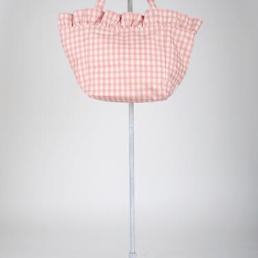 Claire Nylon Tote - Muted Clay Gingham