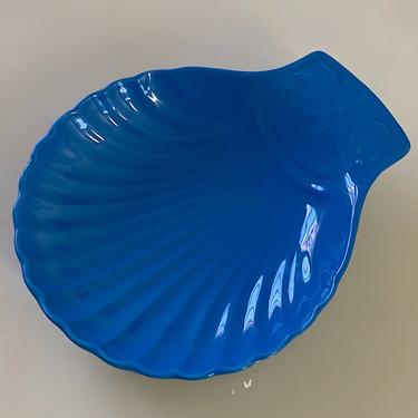 Blue Shell Ceramic Dish