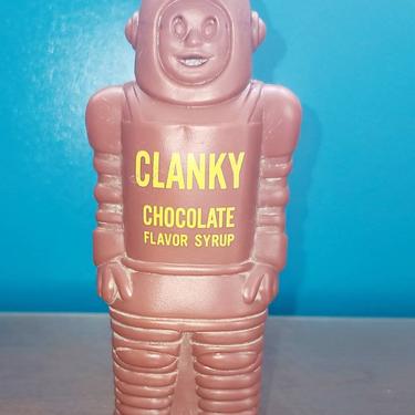 1960s Collectible Clanky Chocolate Syrup Bottle. 