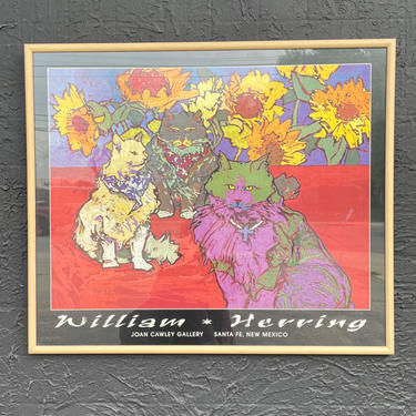 Cats with Sunflowers Gallery Poster