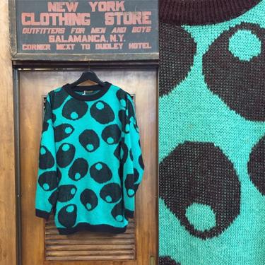 Vintage 1980’s “Esprit Sport” Label Olive Knit Sweater, Vintage Sweater, Vintage Knit, Olive Pattern, 1980’s, Vintage Clothing, Esprit 
