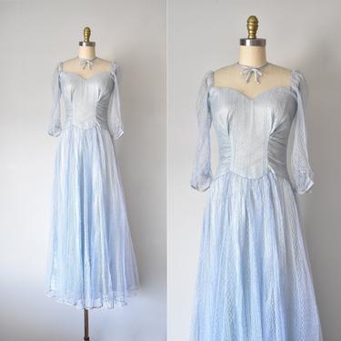 Blaue Engel 1930s evening gown, art deco maxi dress, vintage prom dress, 1940s dress, vintage dresses for women 