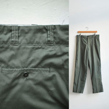 Vintage Army Green Workwear Pants 