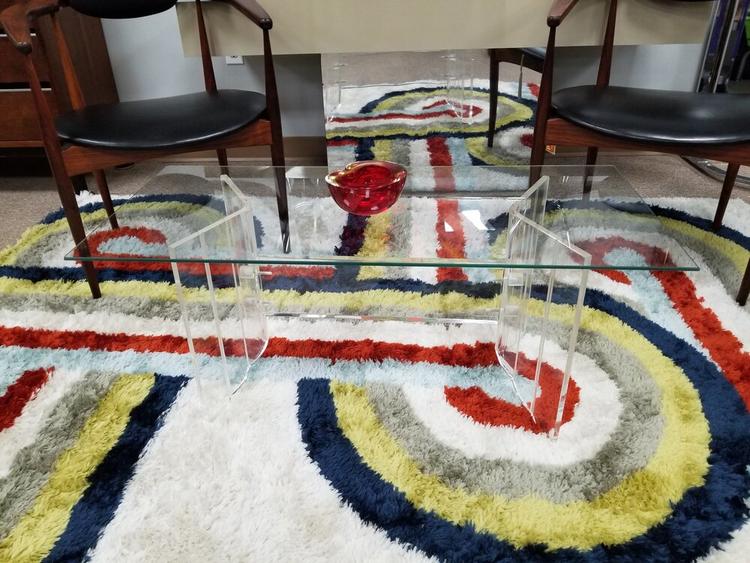 Mid-Century Modern small scale Lucite coffee table