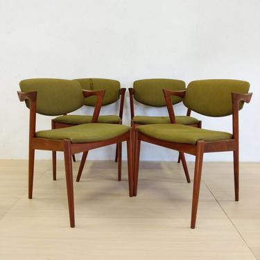 PRE-SALE - Set of 4 Vintage Danish Modern Kai Kristiansen Dining Chairs