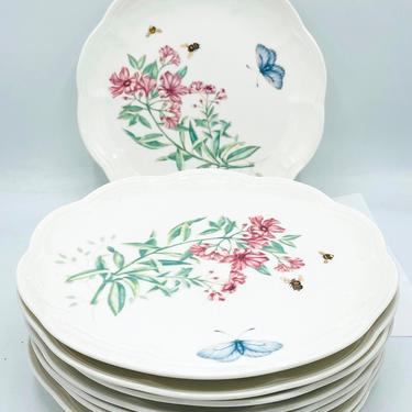Set of 9 Lenox Butterfly Meadow ~ SWALLOWTAIL ~ Salad 9&amp;quot; Luncheon Plate New With Tags- Butterflies 
