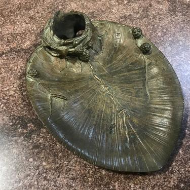 Bronze inkwell signed Cain Auguste Cain French Artist 