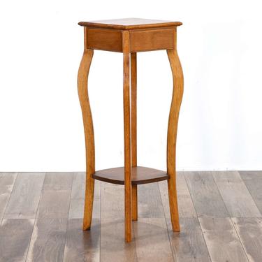 Serpentine Leg End Table Plant Stand