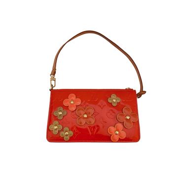 Louis Vuitton Orange Floral Shoulder Bag