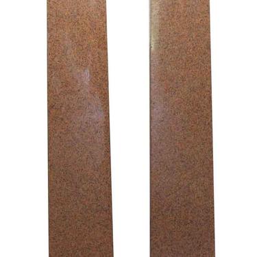Pair of Rectangular Granite Column Pillasters