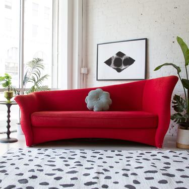 Biomorphic Red Sofa