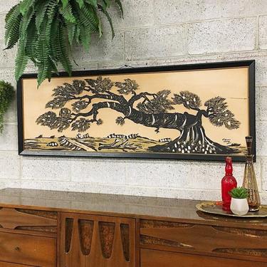LOCAL PICKUP ONLY -------------- Vintage Tree Painting 
