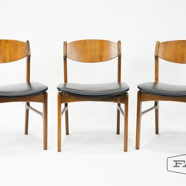 Set of 3 Lane Dining Chairs