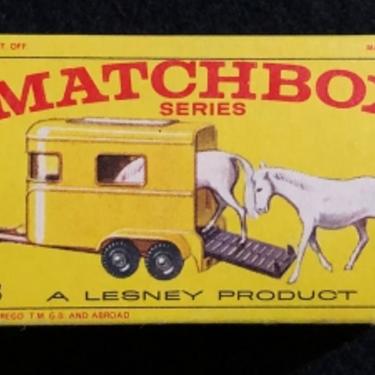 Matchbox 43 Ford Pony Trailer  Vintage Original F Box Un-Used Circa 1970 NM LesneyEngland