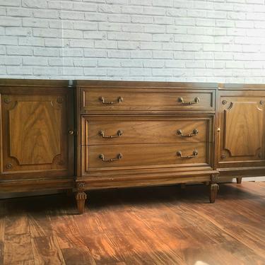 Item #202 Extra long Customizable Midcentury Neoclassical sideboard / buffet / tv stand 