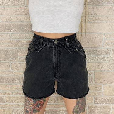 Rockies Black Western Jean Shorts / Size 25 