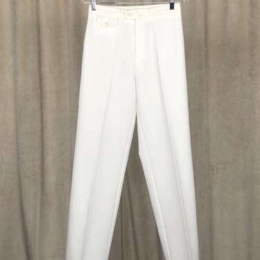 Vintage White Trousers with Pocket Detail